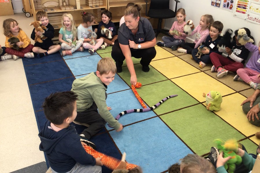 Warrnambool Childcare Children learning Aboriginal Language