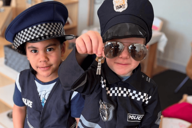 Cranbourne Boys Dress Up policeman