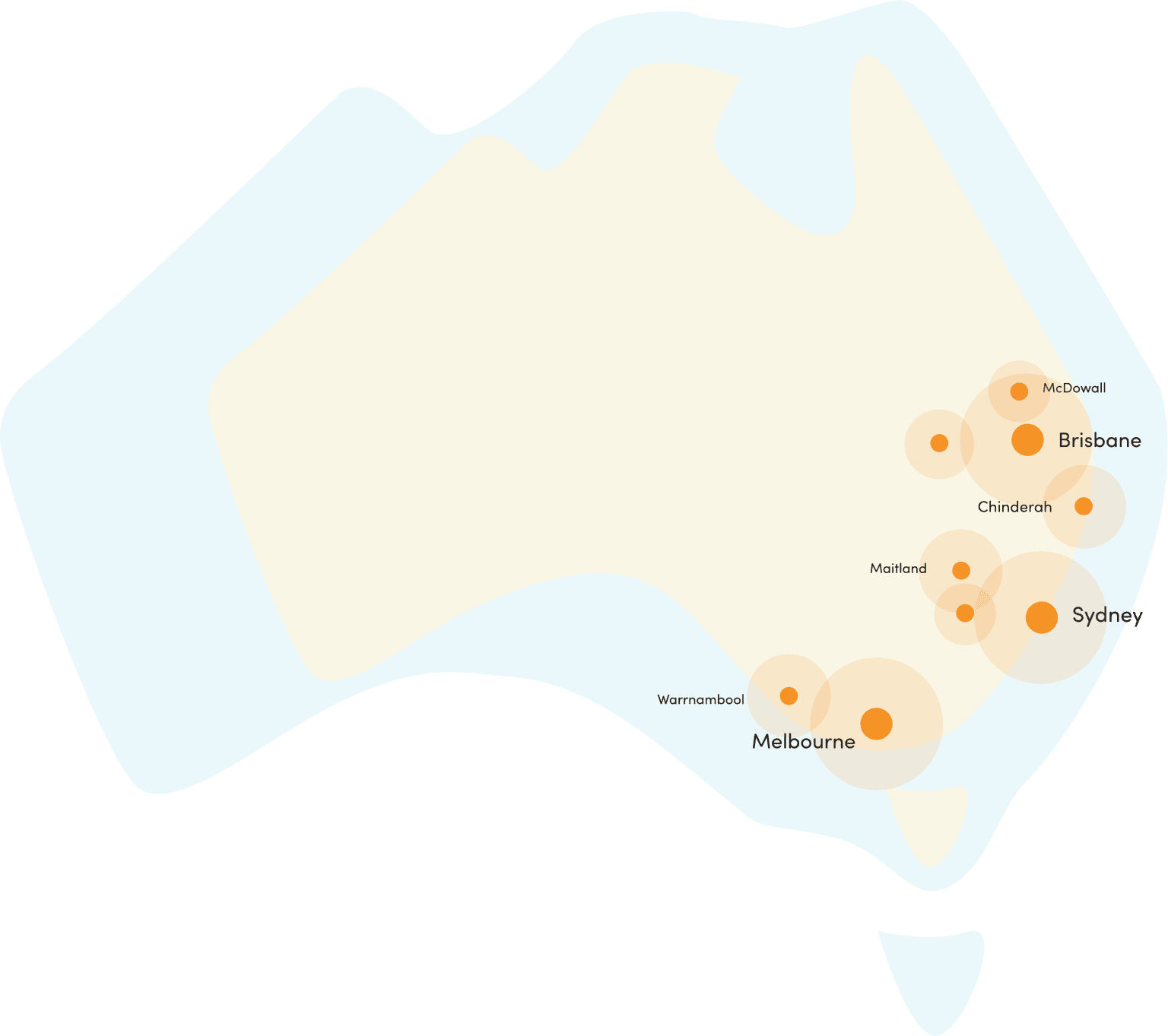 map of childcare centres